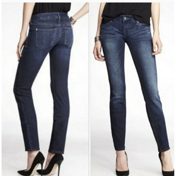 Express Stella Low Rise Skinny Jeans 